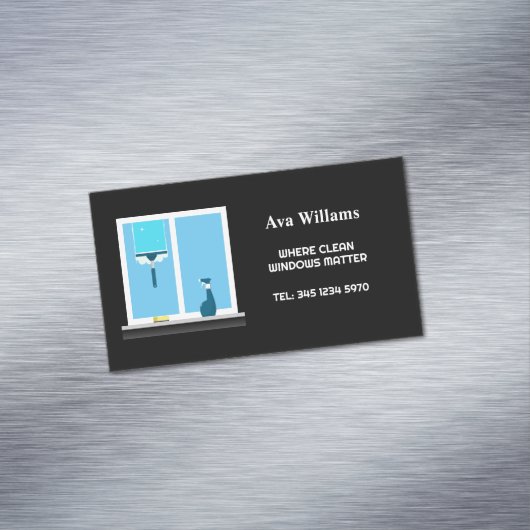 ✨ウィンドウのクリーニング マグネット名刺 (インサイチュ)