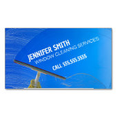 ウィンドウのクリーニング マグネット名刺 (正面)