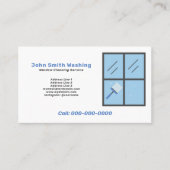 ウィンドウのクリーニング 名刺 (正面)