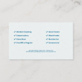 ウィンドウのクリーニング 名刺 (裏面)