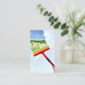 ウィンドウのクリーニング 名刺 (スタンド正面)