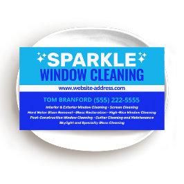 ウィンドウのクリーニング 名刺