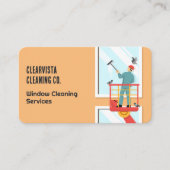 ウィンドウのクリーニング 名刺 (正面)