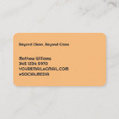 ウィンドウのクリーニング 名刺 (裏面)