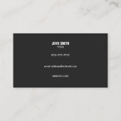 ウィンドウのスローガン名刺 名刺 (裏面)