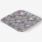 ウィンドウのハート ペーパープレート (傾斜あり)