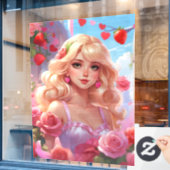 ウィンドウの固定 ウィンドウサイン (カフェ窓)