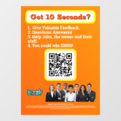 ウィンドウの固定 ウィンドウサイン (シート)