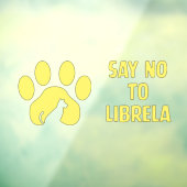 ウィンドウの固定 – 黄色い前足のデザイン ウィンドウサイン (シート3)