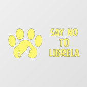 ウィンドウの固定 – 黄色い前足のデザイン ウィンドウサイン (シート)