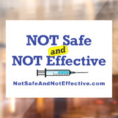 ウィンドウの固定 – 11 x 8" ウィンドウサイン (シート2)