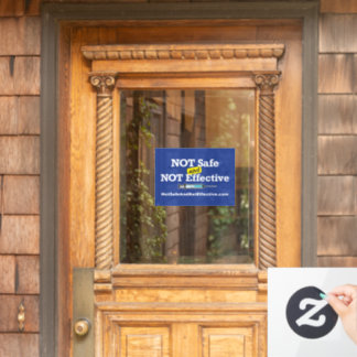 ウィンドウの固定 – 11 x 8"青い背景。 ウィンドウサイン