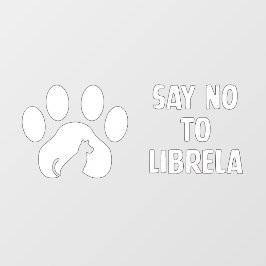 ウィンドウの固定：Lにノーと言う白いレタリング ウィンドウサイン