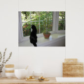 ウィンドウの子猫 ポスター (キッチン)