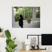 ウィンドウの子猫 ポスター (ホームオフィス)