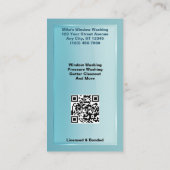 ウィンドウの洗浄とクリーニング 名刺 (裏面)