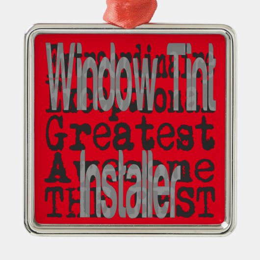 ウィンドウの濃淡インストーラーの並外れ メタルオーナメント (正面)