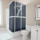 ウィンドウの稲妻 シャワーカーテン (インサイチュ)