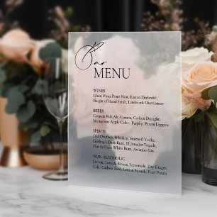 ウィンドウの結婚バーのメニュー記号 ウィンドウサイン