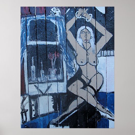 ウィンドウの隣のMS VALDEZ ポスター (正面)