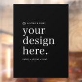 ウィンドウを閉じるデザインのアップロード18" x 24"記号 ウィンドウサイン (シート2)