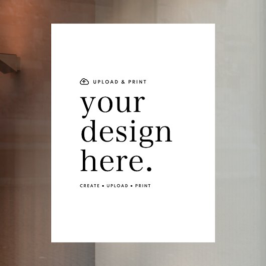 ウィンドウを閉じるデザインのアップロード18" x 24"記号 ウィンドウサイン