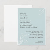 ウィンドウィスパー（シーフォー厶） 4.25x5.25 招待状 (正面/裏面)