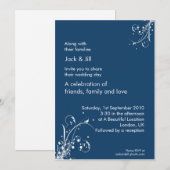 ウィンドウィスパー (stormy blue) 5x7 招待状 (正面/裏面)