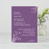 ウィンドウィスプ（ぶどう） 5x7 招待状 (スタンド正面)