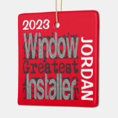 ウィンドウインストーラのExtraordinaireカスタム セラミックオーナメント (左)