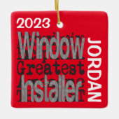 ウィンドウインストーラのExtraordinaireカスタム セラミックオーナメント (正面)