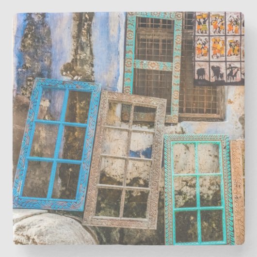 ウィンドウカラフルフレーム ストーンコースター (正面)