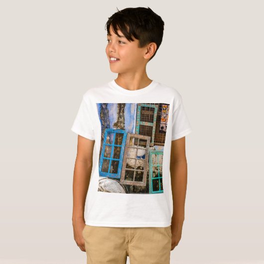 ウィンドウカラフルフレーム Tシャツ (正面フル)