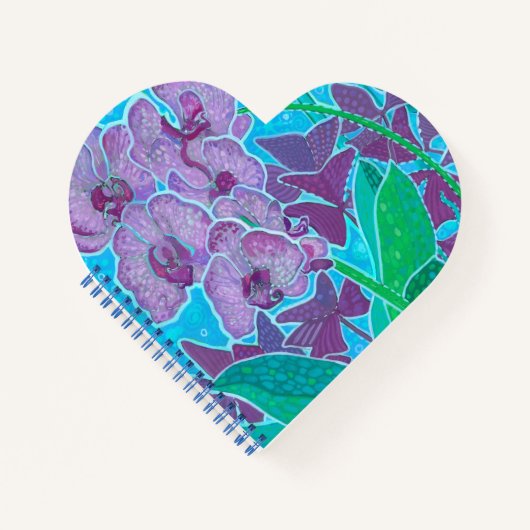 ウィンドウガーデンオーキッドフラワーズフローラ植物芸術 ノートブック (正面)