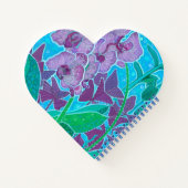 ウィンドウガーデンオーキッドフラワーズフローラ植物芸術 ノートブック (裏面)