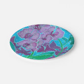 ウィンドウガーデンオーキッドフラワーズフローラ植物芸術 ペーパープレート (アングル)