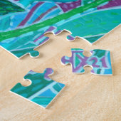 ウィンドウガーデンオーキッドフラワーズ絵画フローラアートP ジグソーパズル (側面)