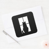 ウィンドウクリックキャットからカスタマイズカラーカラー スクエアシール (封筒)