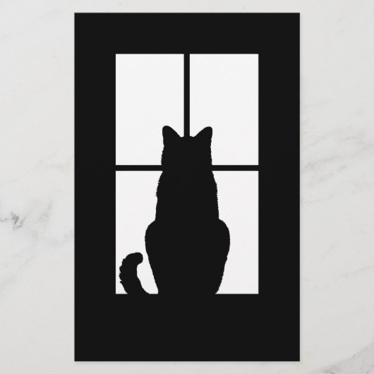 ウィンドウクリックキャットからカスタマイズカラーカラー 便箋 (正面)