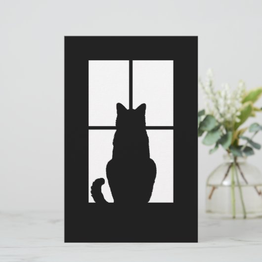 ウィンドウクリックキャットからカスタマイズカラーカラー 便箋 (スタンド正面)