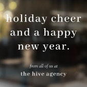 ウィンドウクリング | ビジネス クリスマス ホリデー グリーティング ウィンドウサイン