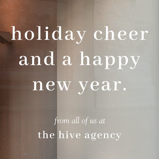 ウィンドウクリング | ビジネス クリスマス ホリデー グリーティング ウィンドウサイン