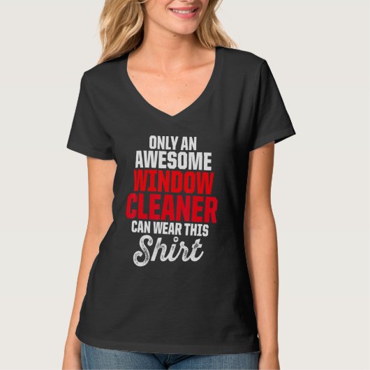 ウィンドウクリーナーのクリーニング1 Tシャツ (正面)