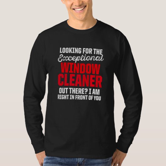 ウィンドウクリーナーのクリーニング22 Tシャツ (正面)