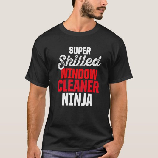 ウィンドウクリーナーのクリーニング27 Tシャツ (正面)