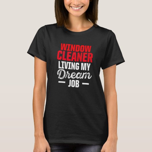 ウィンドウクリーナーのクリーニング28 Tシャツ (正面)