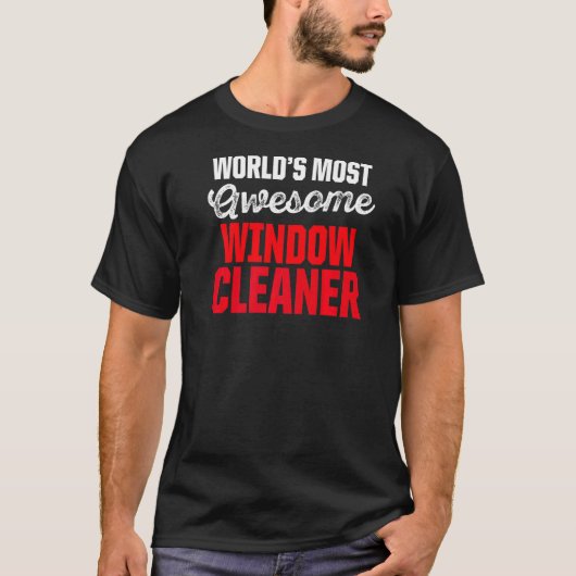 ウィンドウクリーナーのクリーニング2 Tシャツ (正面)