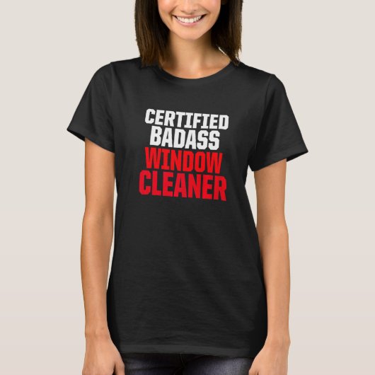 ウィンドウクリーナーのクリーニング6 Tシャツ (正面)