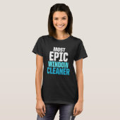 ウィンドウクリーナーの最もクリーニング Tシャツ (正面フル)