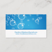 ウィンドウクリーナーアポイントメント日 名刺 (裏面)